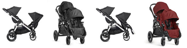 Wózek spacerowy BABY JOGGER CITY SELECT DOUBLE + 2 foteliki Maxi Cosi CABRIO FIX 1