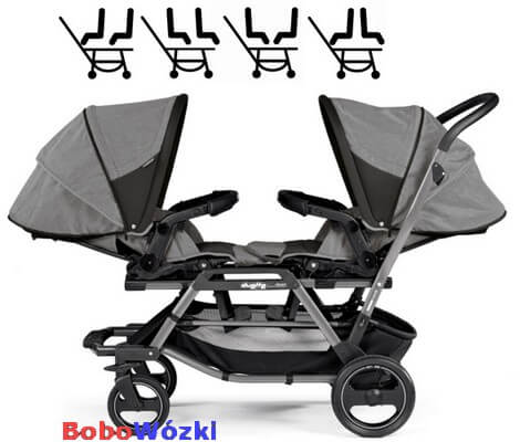 Bliźniaczy wózek 2w1 dla noworodków PEG PEREGO DUETTE PIROET 2