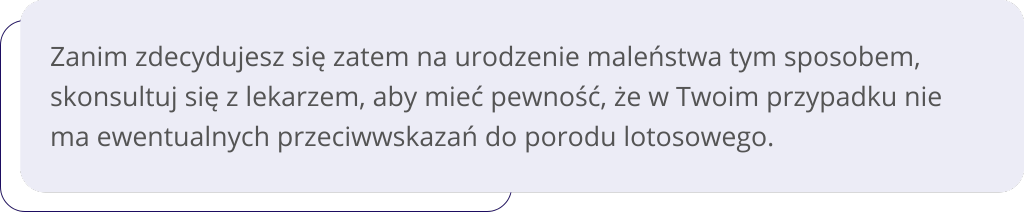 poród lotosowy grafika