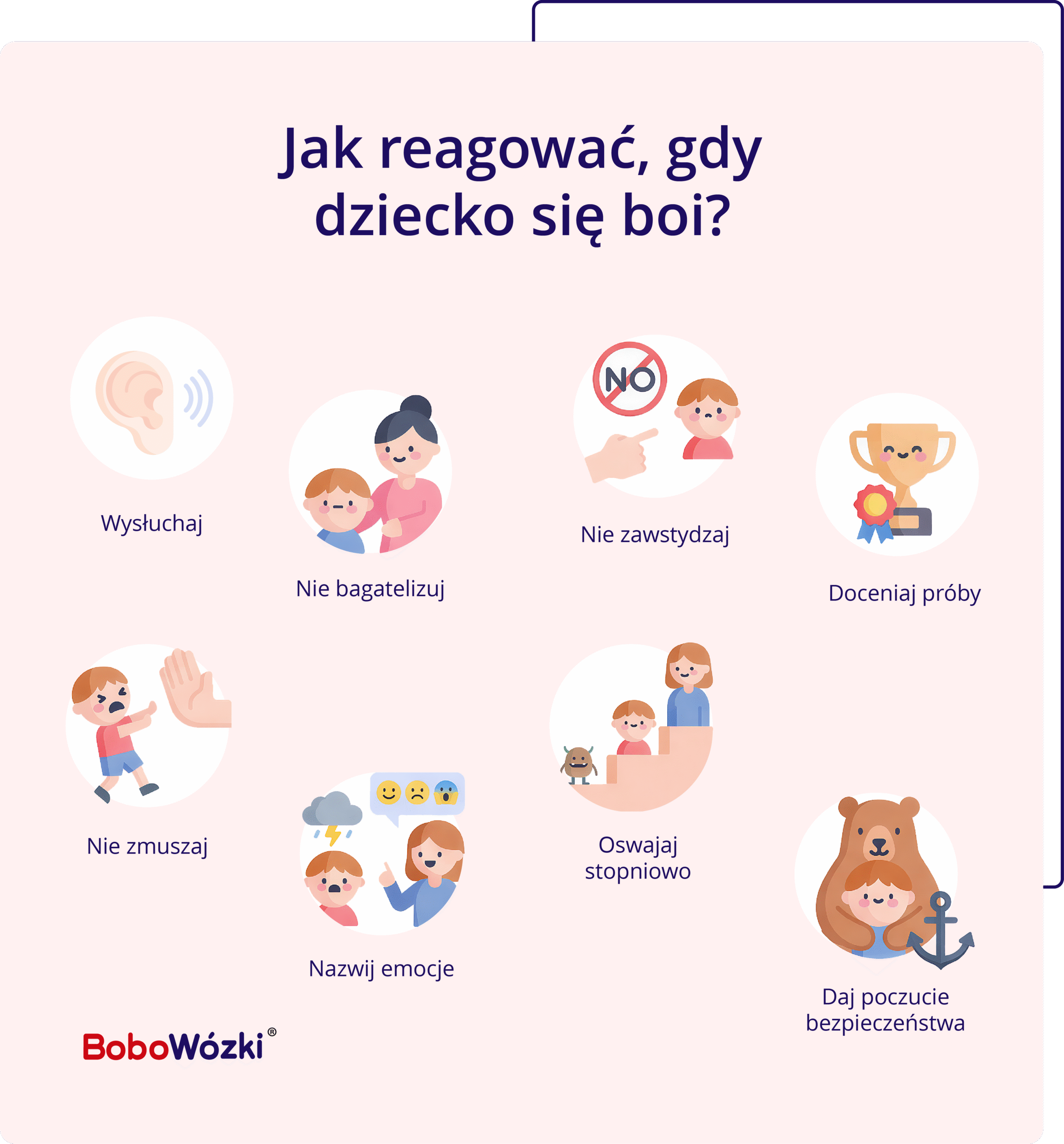 Jak reagować, gdy dziecko się boi?