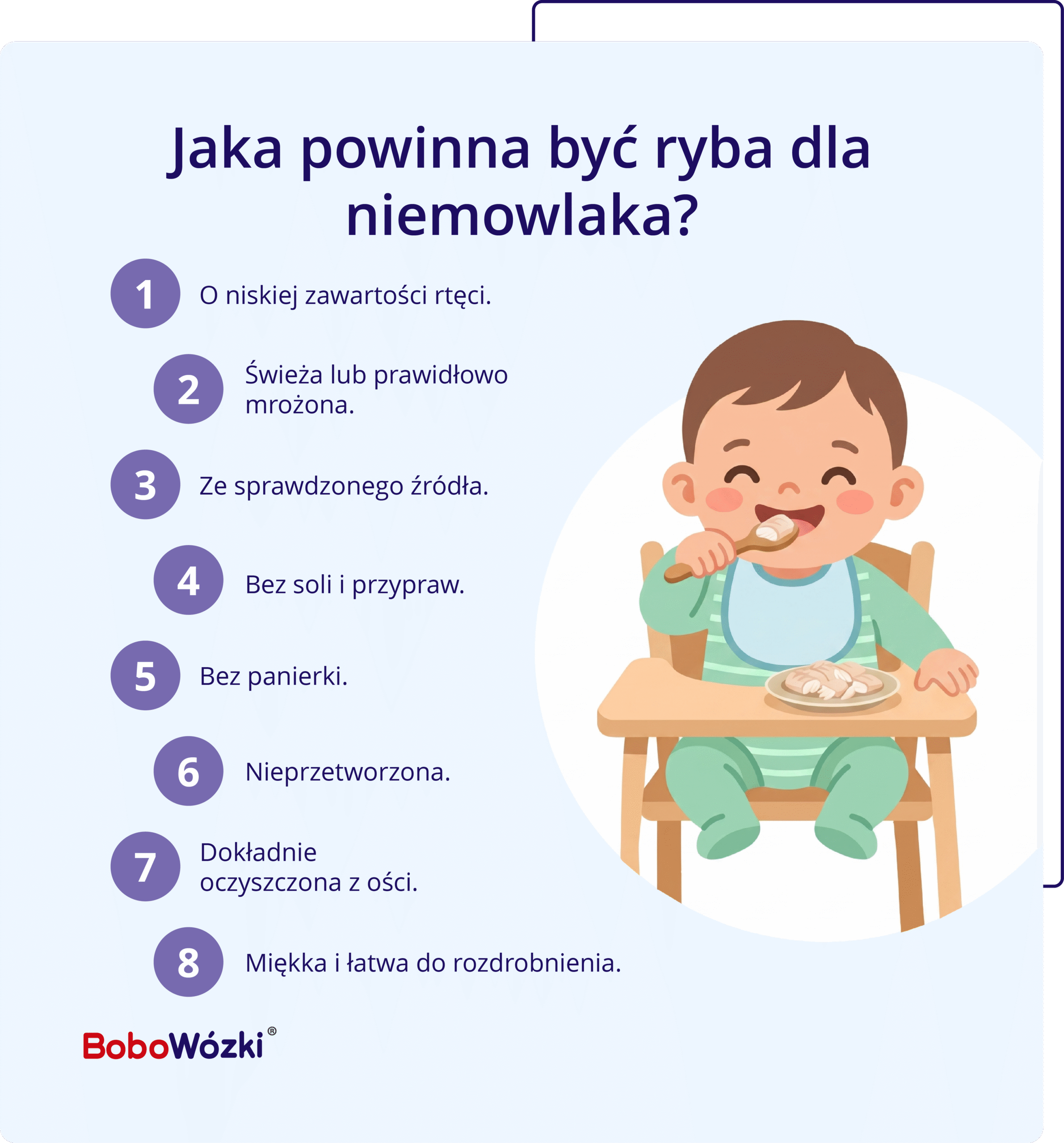 jaka ryba dla niemowlaka infografika