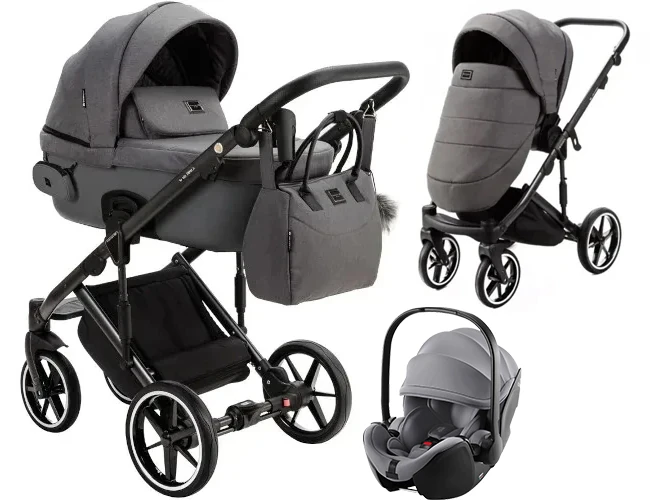 Adamex LUMI AIR LUX wózek 3w1 z fotelikiem Britax Baby-Safe PRO 1