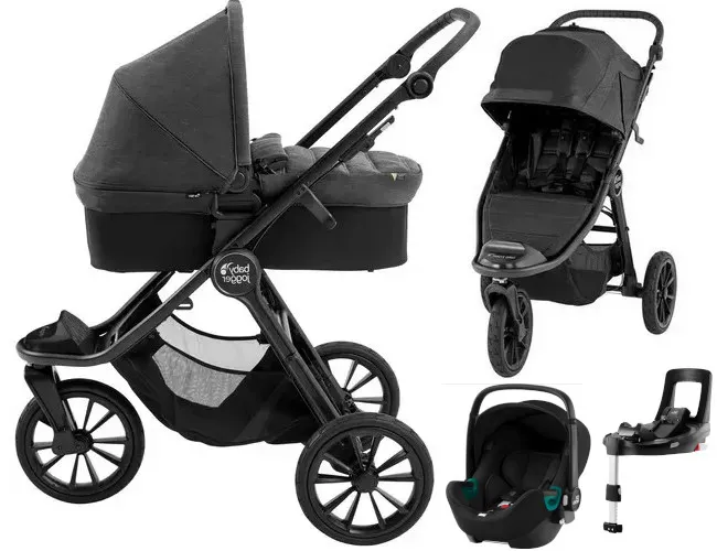 Baby Jogger CITY ELITE 2 wózek 4w1 | fotelik BRITAX BABY SAFE 3 iSense + baza 1