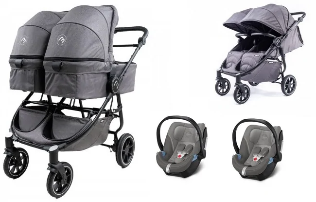 BABY MONSTERS EASY TWIN 4 wózek 3w1 | Cybex Aton 5 1