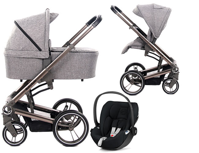 Wózek 3w1 BabySafe LUCKY + fotelik Cybex CLOUD Z i-Size 1