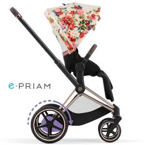 CYBEX E-PRIAM 3.0 Fashion Edition SPRING BLOSSOM wózek spacerowy
