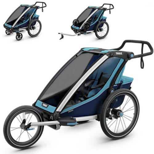 THULE CHARIOT CROSS 1: wózek do biegania + przyczepka rowerowa dla dziecka 1