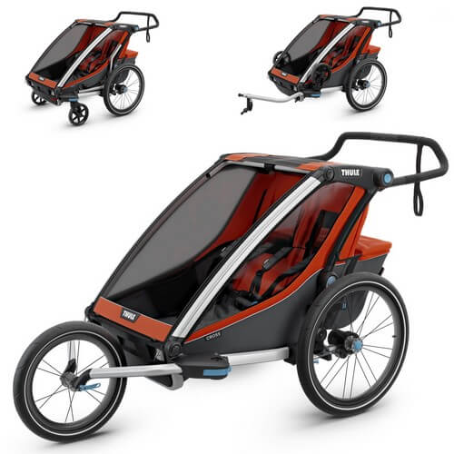 THULE CHARIOT CROSS 2  wózek do biegania + przyczepka rowerowa dla dwójki dzieci 1