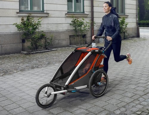 THULE CHARIOT CROSS 2  wózek do biegania + przyczepka rowerowa dla dwójki dzieci 5