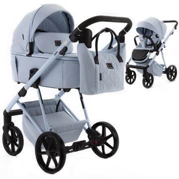 Adamex DELTA NATURA wózek 3w1 + fotelik Cybex CLOUD G i-Size