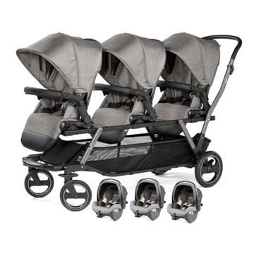 PEG PEREGO TRIPLETTE PIROET POP UP z 3 fotelikami