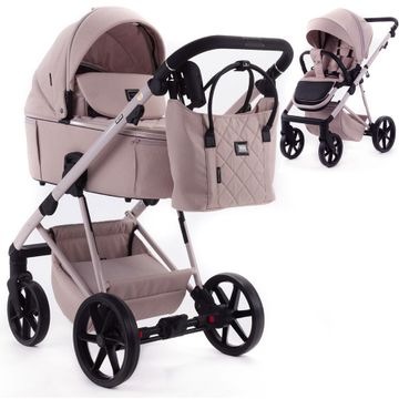 Adamex DELTA NATURA wózek 3w1 + fotelik Cybex CLOUD G i-Size