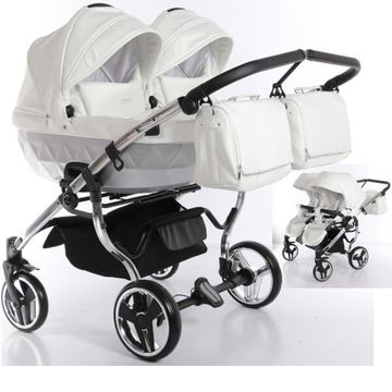 JUNAMA DUO MIRROR SATIN wózek bliźniaczy 2w1