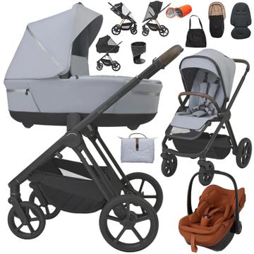 Espiro MILOO 2.0 wózek 3w1 + fotelik Maxi Cosi PEBBLE SLIDE PRO