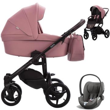 BEBETTO LUCA PRO wózek 3w1 z fotelikiem CYBEX CLOUD T i-Size
