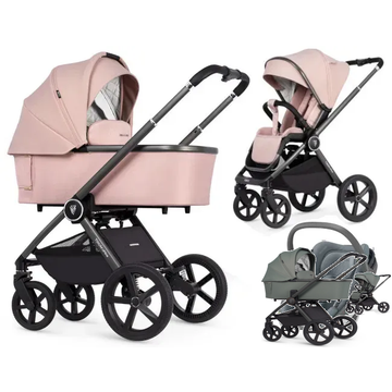 VENICCI TINUM Upline 2 wózek 3w1 | Maxi Cosi Coral 360