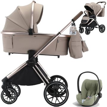Adamex SPARK wózek 3w1 + fotelik Cybex CLOUD T i-Size