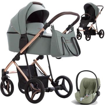 BEBETTO FLAVIO PREMIUM CLASS wózek 3w1 z fotelikiem Cybex CLOUD T i-Size