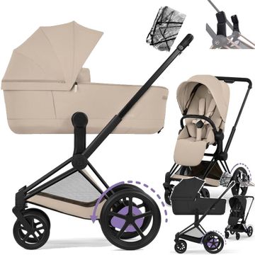 Cybex e-PRIAM 5.0 COMFORT wózek 3w1 + fotelik Cybex CLOUD G i-Size