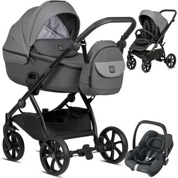 TUTIS UNO 5+ wózek 3w1 z fotelikiem MAXI COSI CABRIO FIX i-SIze