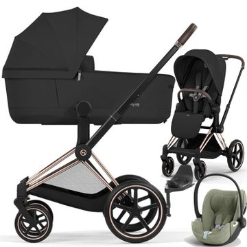 Cybex PRIAM 5.0 COMFORT wózek 4w1 + Cybex CLOUD T i-Size + Baza T