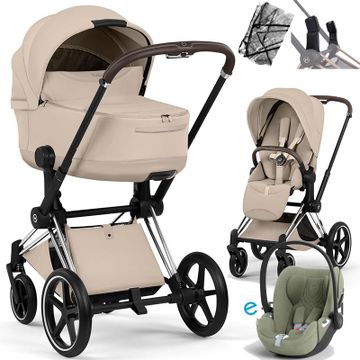 Cybex E-PRIAM 5.0 STYLE wózek 4w1 + fotelik Cybex CLOUD T i-Size + BAZA T