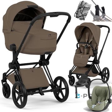 Cybex E-PRIAM 5.0 STYLE wózek 4w1 + fotelik Cybex CLOUD T i-Size + BAZA T