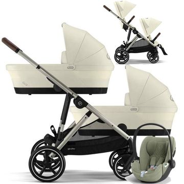 CYBEX GAZELLE S wózek bliźniaczy 3w1 z fotelikiem Cybex CLOUD T i-Size