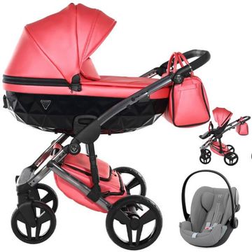 JUNAMA FLUO LINE V3 wózek 3w1 z fotelikiem Cybex CLOUD G i-Size