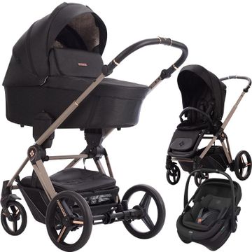 Bebetto MONTI wózek 3w1 + fotelik Maxi Cosi CORAL SLIDE PRO