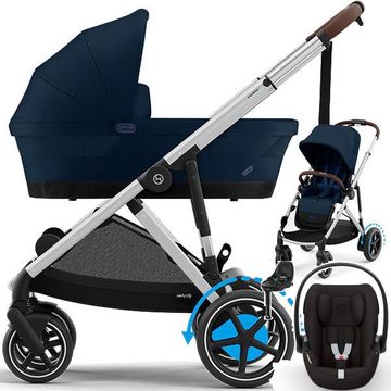 Cybex E-GAZELLE S 2w1 + CLOUD G + BASE G + adaptery wózek 5w1