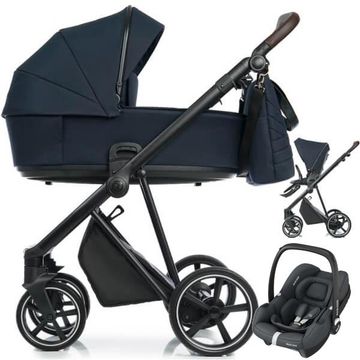 ROAN IVI 2.0 wózek 3w1 + fotelik Maxi Cosi CABRIO FIX i-Size