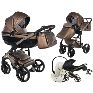 JUNAMA FLUO LINE V3 wózek 3w1 z fotelikiem Cybex CLOUD G i-Size