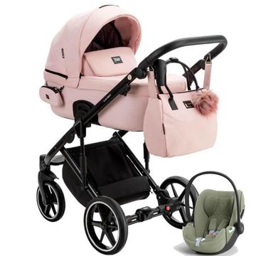 Adamex LUMI AIR LUX wózek 3w1 z fotelikiem Cybex CLOUD T i-Size