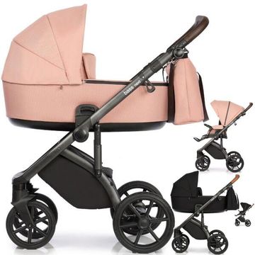 ROAN BASS NEXT wózek 3w1 z fotelikiem MAXI COSI CORAL 360