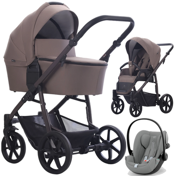BEBETTO VULCANO wózek 3w1 z fotelikiem CYBEX CLOUD G3 i-Size