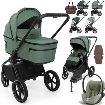 Muuvo FOLD wózek 4w1 + fotelik Cybex CLOUD T + baza T