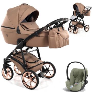 JUNAMA TERMO LINE TEX wózek 3w1 z fotelikiem CYBEX CLOUD T i-Size