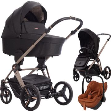 Bebetto MONTI wózek 3w1 + fotelik Maxi Cosi PEBBLE SLIDE PRO