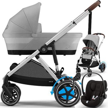 Cybex E-GAZELLE S 2w1 + CLOUD G + BASE G + adaptery wózek 5w1