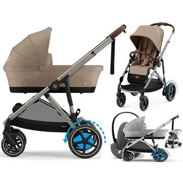 CYBEX E-GAZELLE S wózek 3w1 + fotelik Cybex CLOUD G i-Size