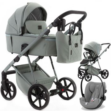 Adamex DELTA NATURA wózek 3w1 + fotelik Cybex CLOUD G i-Size
