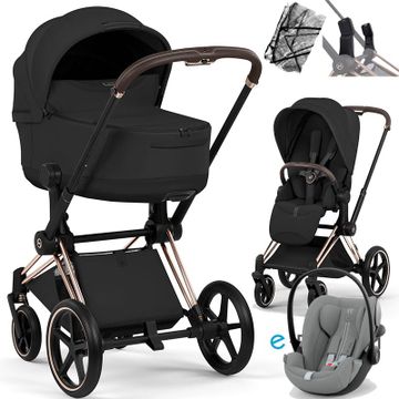 Cybex e-PRIAM 5.0 STYLE wózek 3w1 + fotelik Cybex CLOUD G3 i-Size