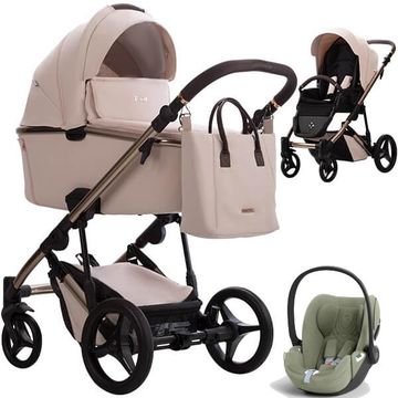 Bebetto LOREN PREMIUM CLASS BISCOTTI wózek 3w1 z fotelikiem Cybex CLOUD T i-Size