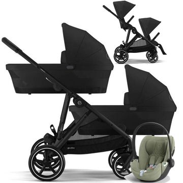 CYBEX GAZELLE S wózek bliźniaczy 3w1 z fotelikiem Cybex CLOUD T i-Size
