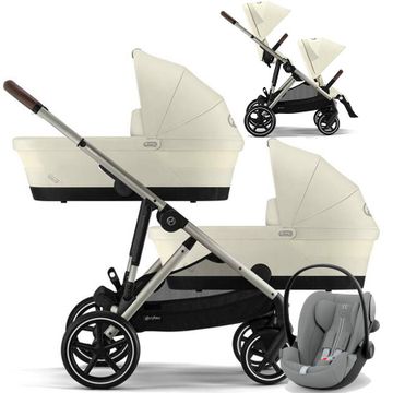 CYBEX GAZELLE S wózek bliźniaczy 3w1 z fotelikiem Cybex CLOUD G3 i-Size