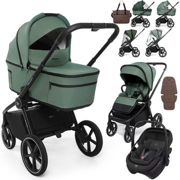 Muuvo FOLD wózek 3w1 + fotelik Maxi Cosi CORAL SLIDE PRO