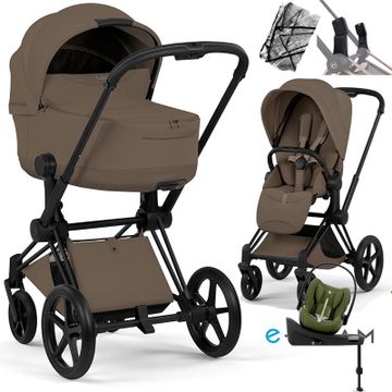Cybex E-PRIAM 5.0 STYLE wózek 4w1 + Cybex CLOUD G3 i-Size + Baza G3