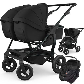 TFK DUO COMBI wózek bliźniaczy 3w1 + 2 foteliki Maxi Cosi CORAL SLIDE PRO
