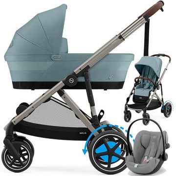 CYBEX E-GAZELLE S wózek 3w1 + fotelik Cybex CLOUD G3 i-Size